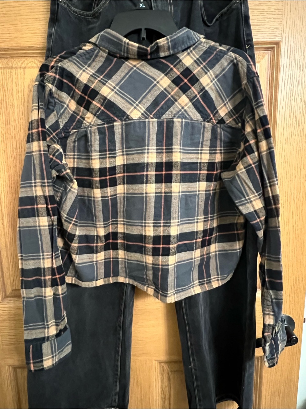Long Sleeve Plaid Cooped Flannel - Picture 4 of 5